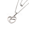 Stainless Steel Pendants Necklaces NJEW-U003-01F-P-1