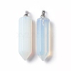 Opalite Double Terminated Pointed Pendants G-G926-01P-09-2