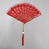 Plastic & Cloth Folding Fans AJEW-WH20020-161A-1