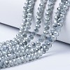 Electroplate Glass Beads Strands EGLA-A034-J4mm-Y02-1