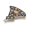 Halloween Theme Witch Hat Alloy Enamel Pendants ENAM-J649-11LG-02-2