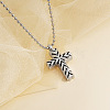 Enamel Cross Urn Ashes Necklace BOTT-PW0011-01C-2