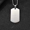 304 Stainless Steel Blank Pendant Necklaces NJEW-P329-04A-P-1