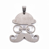 201 Stainless Steel Enamel Pendants STAS-S110-076D-2