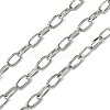 Tarnish Resistant 304 Stainless Steel Oval Link Chains CHS-K018-08P-1