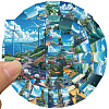 50Pcs Road to The Sea Seaside Landscape PVC Self-Adhesive Stickers PW-WG0E1CA-01-3