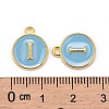 Golden Plated Alloy Enamel Charms ENAM-S118-04I-3