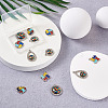 12Pcs 6 Style Zinc Alloy Enamel Pendants FIND-TA0001-63-11