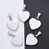 Tarnish Resistant Fashionable 304 Stainless Steel Stamping Blank Tag Pendants STAS-J002B-01-1