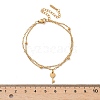 304 Stainless Steel Key Charm Chain Bracelets BJEW-M097-01B-G-5