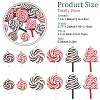 18Pcs 6 Styles Handmade Polymer Clay Pendants CLAY-YW0002-68-2