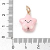 Alloy Enamel Pendants AL-CBA68FA-01B-G-3