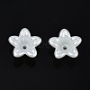 ABS Plastic Imitation Pearl Flower Bead Caps KY-T023-033-2