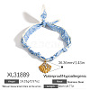 304 Stainless Steel Pendant Printed Scarf Necklaces FS-WGD2FA8-28-1