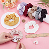 8Pcs 8 Colors Polyester Elastic Hair Accessories OHAR-FG0001-07-3