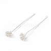 Brass Flower Head Pins LS-KK-G413-04S-1
