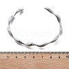 304 Stainless Steel Cuff Bangles for Women BJEW-B108-14P-5