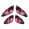 Transparent Resin Wing Pendants Set RESI-TAC0021-01C-4