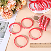 Word Star Student Silicone Cord Bracelet Wristband LS-BJEW-WH0018-49A-3