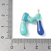 Brass Enamel Pendants X-KK-E093-03G-M-01-3