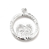 Alloy Rhinestone Pendants ALRI-C007-52P-3