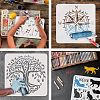 Large Plastic Reusable Drawing Painting Stencils Templates DIY-WH0202-447-4