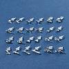 2 Pairs Alloy Stud Earrings for Women EJEW-FS0001-27J-10