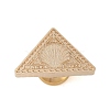 Golden Plated Triangle Shaped Wax Seal Brass Stamp Head STAM-K001-04G-08-2