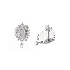 304 Stainless Steel Stud Earring Findings STAS-N097-230P-3