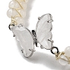 Natural Quartz Crystal Braided Round Bead Bracelets BJEW-K251-06C-3