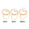 Oval Brass Cup Peg Ring Settings X-KK-N274-38G-4