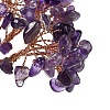 Natural Amethyst Chips Tree Decorations DJEW-M012-01G-3