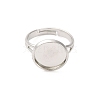 Adjustable Brass Ring Components KK-Q573-004P-3