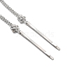 Alloy Rhinestone Hair Chain OHAR-M044-01S-3