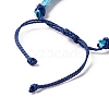 3Pcs 3 Style Plastic Braided Bead Bracelets Set BJEW-B065-08C-6