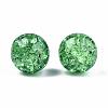 Transparent Crackle Acrylic Round Beads Strands CCG-R002-12mm-08-1