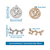 4 Sets 4 Styles Zinc Alloy Jewelry Pendant FIND-CD0001-09-5