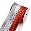 10M  5 Colors Hot Stamping Christmas Polyester Ribbons Set X1-OCOR-Q026-02-2