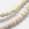 Synthetic Magnesite Bead Strands G-P228-43-4mm-3