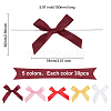 Gorgecraft 150Pcs 5 Colors Polyester Bowknot AJEW-GF0005-18-2