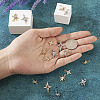 18Pcs 9 Style Brass Micro Pave Clear Cubic Zirconia Pendants KK-TA0001-10-6