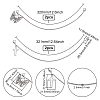 4Pcs 2 Styles Alloy Shoe Decoration Chain AJEW-FG0003-81B-2