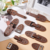 Fingerinspire 6 Sets PU Imitation Leather Sew on Toggle Buckles FIND-FG0001-84-6