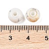 Opaque Spray Painted Glass Beads X1-GLAA-G118-01K-3