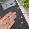 Beebeecraft 10Pcs 5 Style Brass Micro Pave Cubic Zirconia Ice Pick Pinch Bails KK-BBC0003-46-3