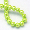 Baking Painted Pearlized Glass Pearl Round Bead Strands X-HY-Q003-4mm-66-4