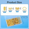 120Pcs 4 Styles Iron Dreadlocks Beads Hair Decoration FIND-TA0005-09G-4