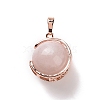 Natural Rose Quartz Pendants G-A212-01RG-05-2