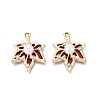 Alloy with ABS Imitation Pearl & Crystal Rhinestone & Acrylic Pendants PALLOY-Q466-04G-05-1