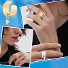 Unicraftale DIY Cone Charm Cuff Ring Making Kit STAS-UN0039-59-6